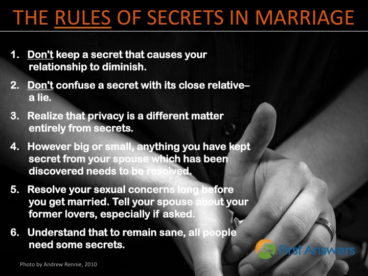 Common Marriage Issues Secrets In Marriage What To Tell And What Not